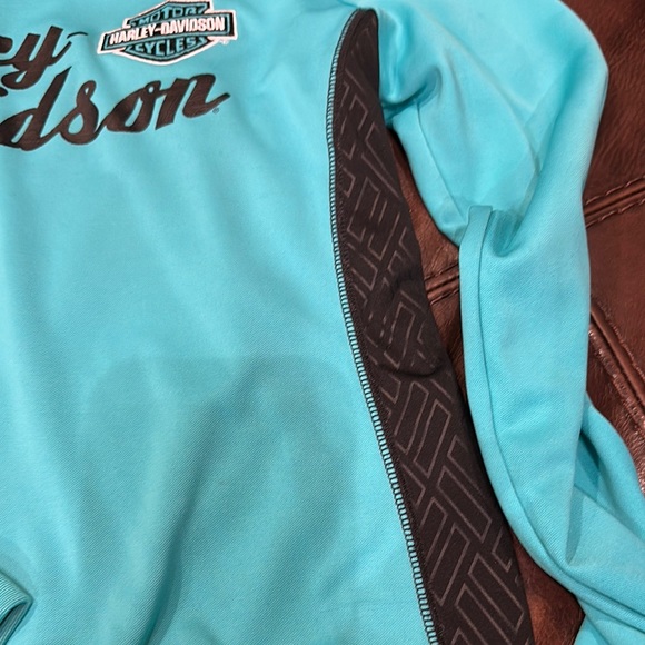 Harley-Davidson Teal Long Sleeve Shirt - Picture 2 of 3
